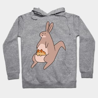 Kangaroo and Tabby Cat Hoodie